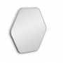 Зеркало в серебряной тонкой раме Hexagon S Silver (Хексаген)  Smal 60*54 см в интернет-магазине «Зеркала с подсветкой» фото